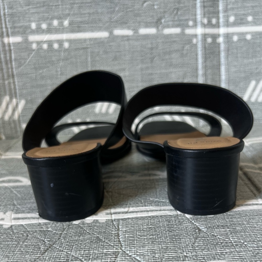 Cityclassified Black Women's Mule Sandals, Size 7.5 - Picture 6 of 8